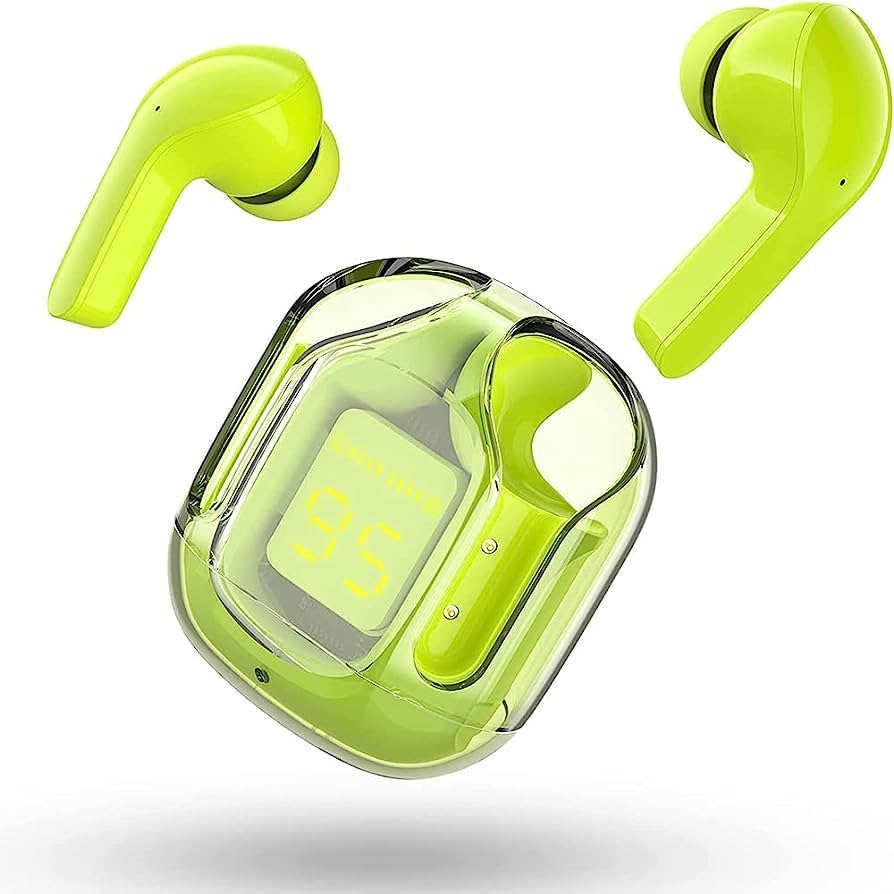 AIR 31 TWS ORIGINAL WITH BIG PACKING TRANSPARENT EARBUDS BLUETOOTH 5.3V Black