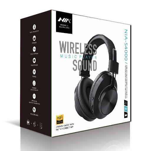 NIA S4000 BLUETOOTH HEADSET WIRELESS BLUETOOTH HEADPHONES