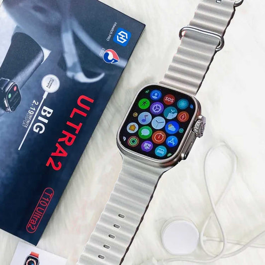 T10 ULTRA 2 SMART WATCHES 2.19 INCH 49MM STRAPS BT CALL WITH HIWATCHPRO APP (GREY)