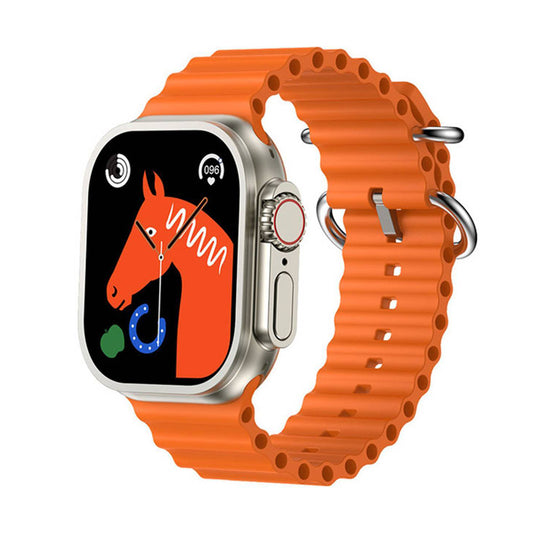Ts8 Ultra Series 8 Men Women Bluetooth Call Heart Rate Sport Smartwatch WITH FITPRO APP ORANGE